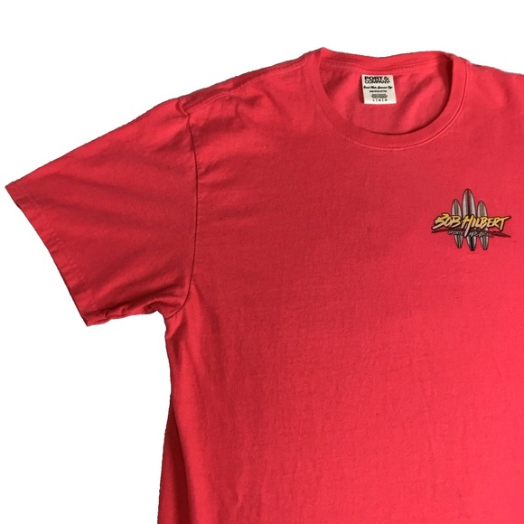 Vintage Surf Tee Men L 44" Slim Bob Hilbert Sports Wear T-Shirt Short Sleeve 90s - Picture 9 of 9